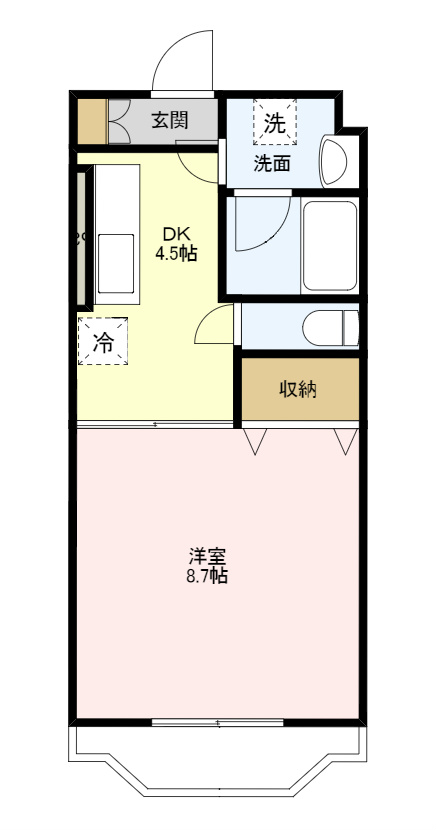 間取り：お部屋により間取り反転です