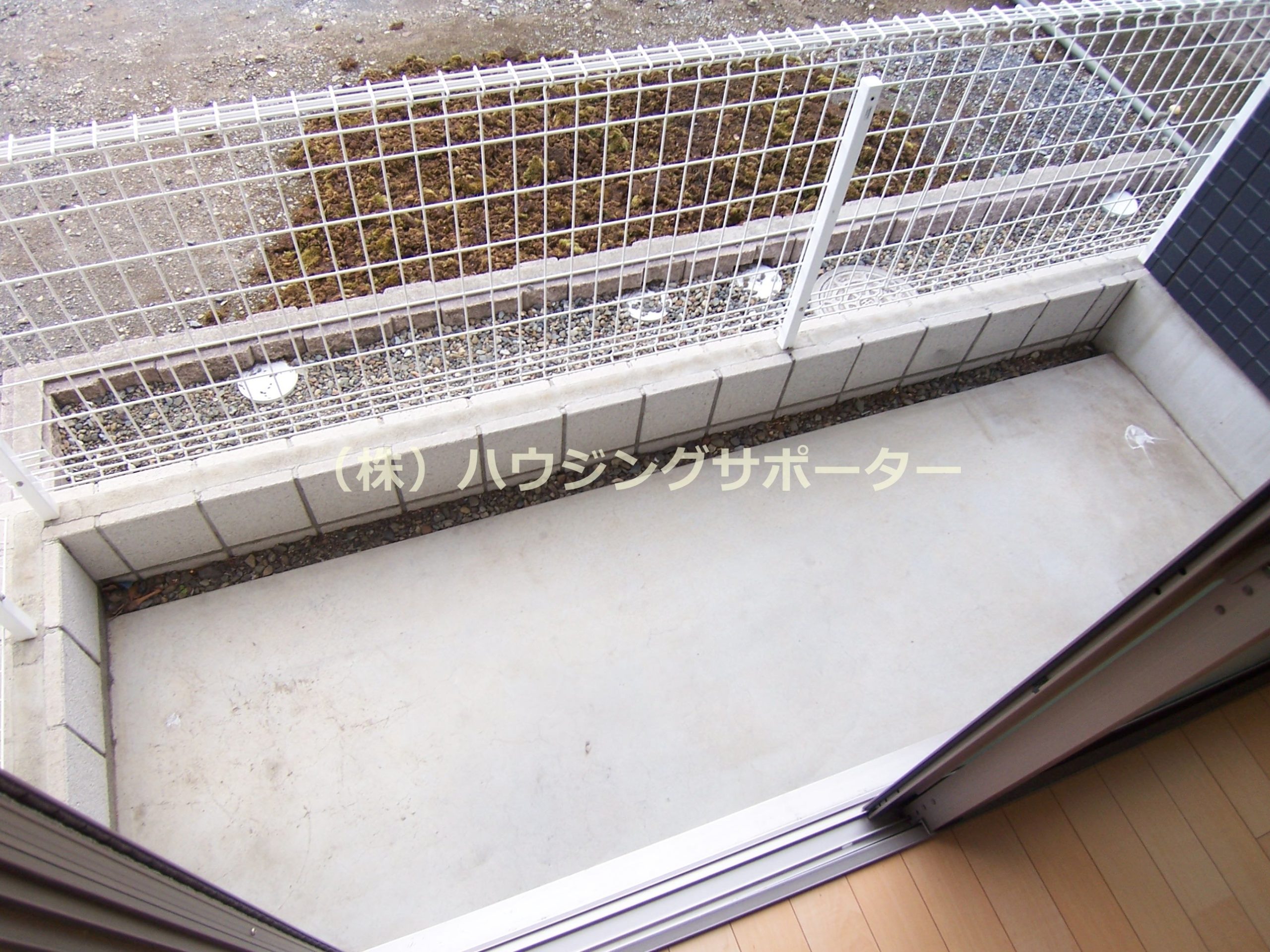 ベランダ：１階はテラスになっています