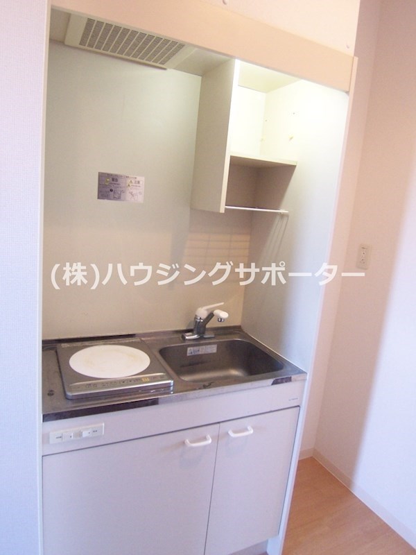 キッチン：ＩＨ１口のミニキッチンです
