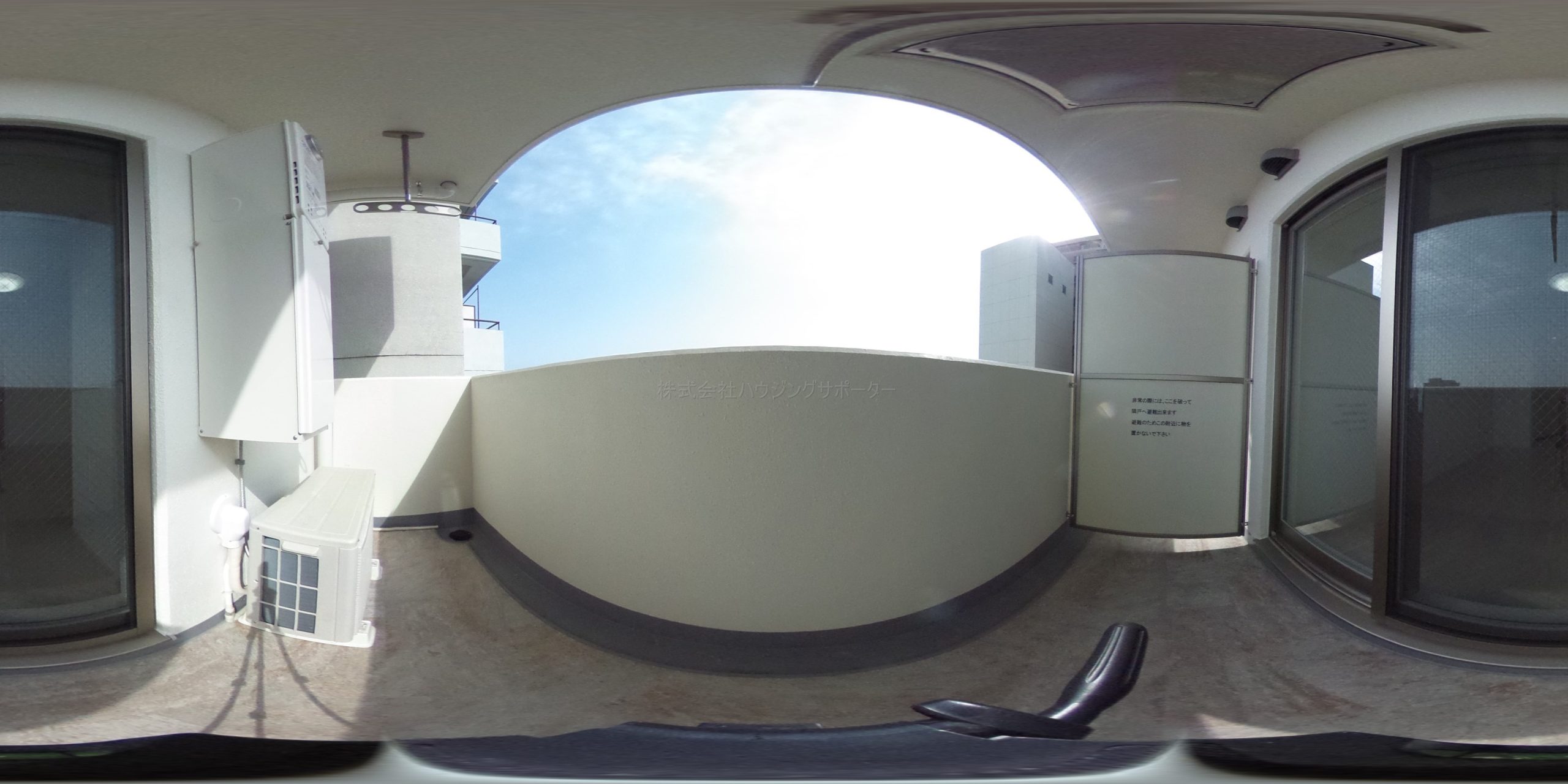 ベランダ：701号室の写真です