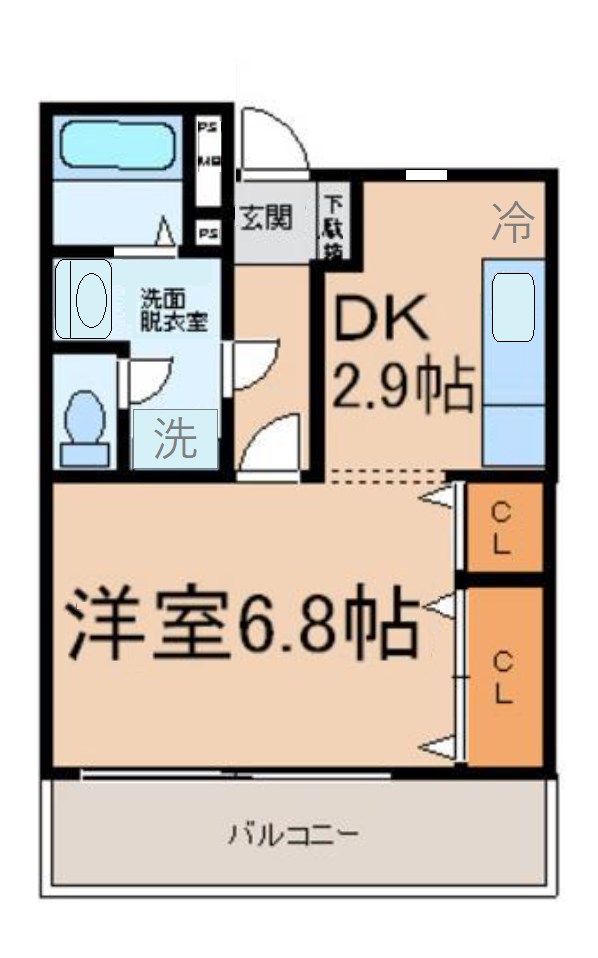 間取り：１階Ｂタイプのお部屋のご紹介です