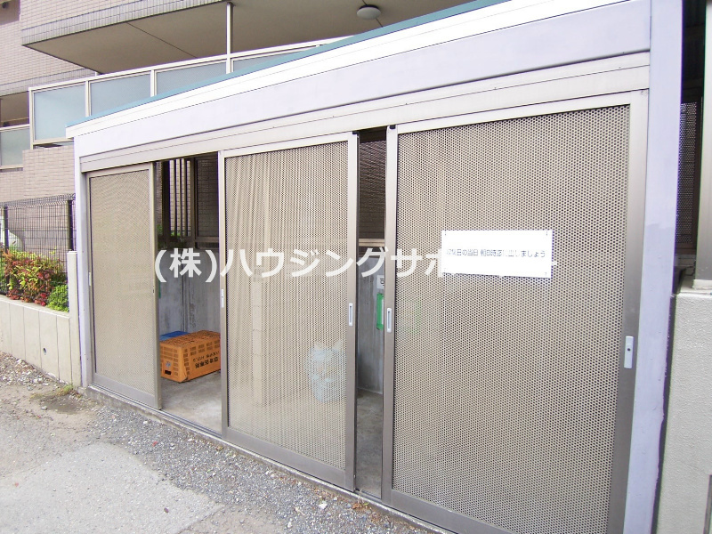外観画像：敷地内ゴミ捨て場（北側です）