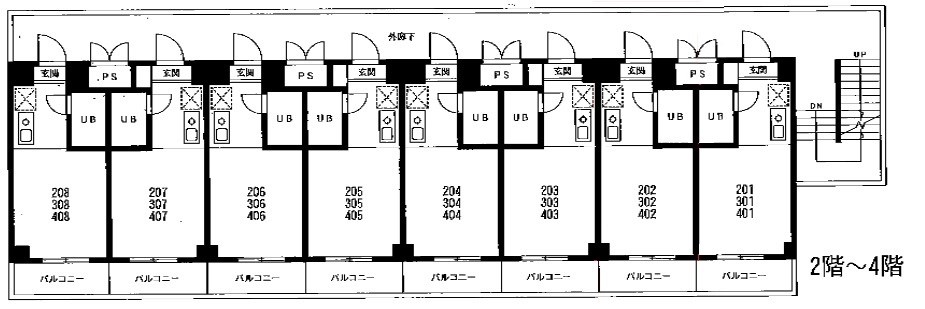 間取り：室内写真は３０３号室になります
