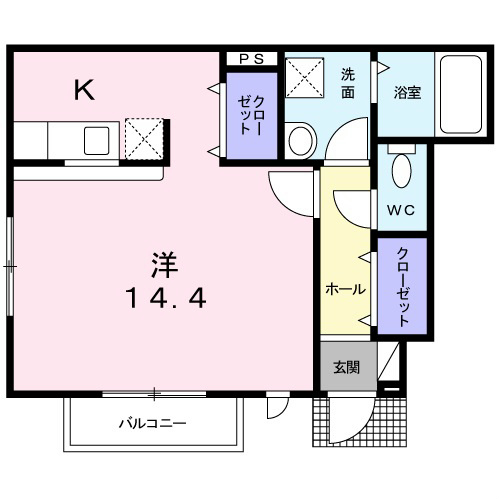 間取り：室内写真は101号室になります
