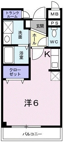 間取り：室内写真は205号室になります