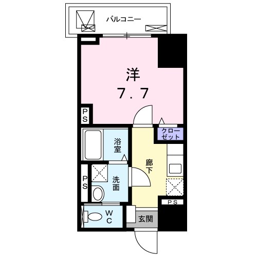 間取り：室内写真は702号室になります