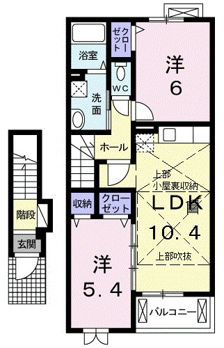 間取り：室内写真は202号室になります