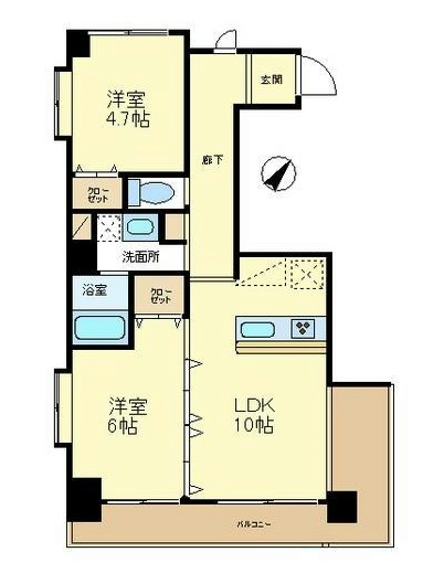 間取り：室内写真は201号室になります