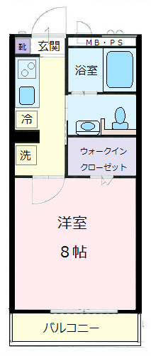 間取り：室内写真は303号室になります