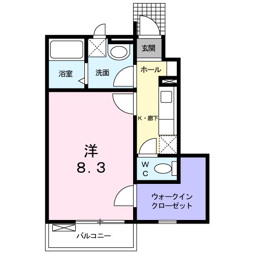 間取り：室内写真は102号室になります