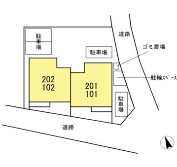 外観画像：部屋の配置図です