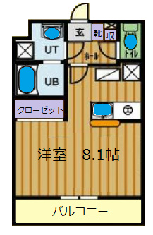 間取り：※角部屋は側面に窓あり、反転タイプあります。