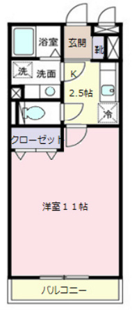 間取り：※室内写真33.34㎡、1Kタイプのお部屋です