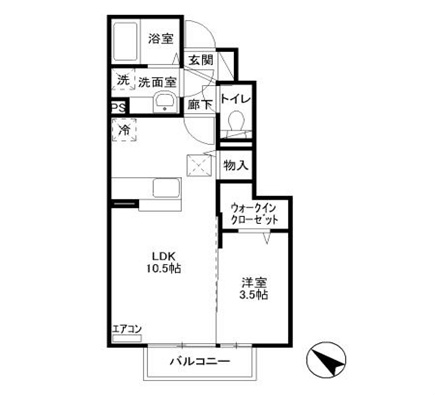 間取り：※室内写真103号室、改装中の写真です