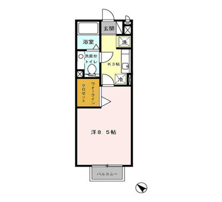 間取り：※室内写真101号室です