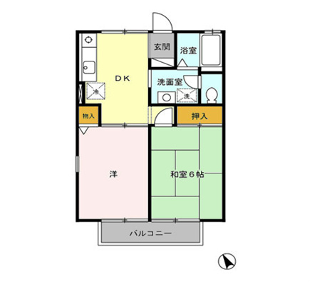 間取り：★２DKです