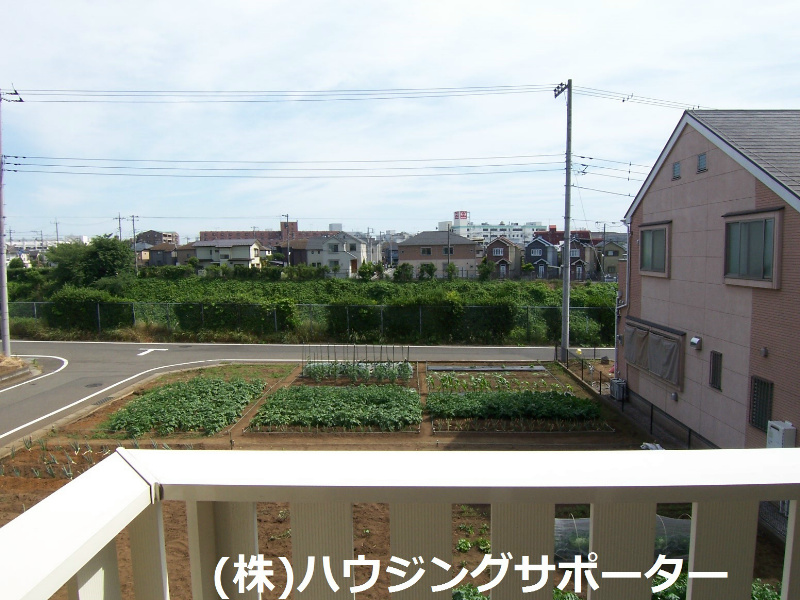 眺望：バルコニーからの眺望です！