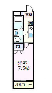 間取り：★築浅バストイレ別1K！