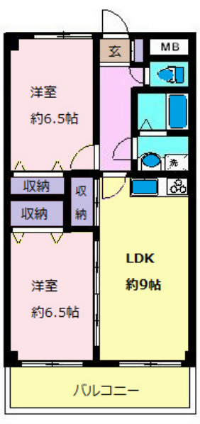 間取り：※室内写真は代表して202号室です。