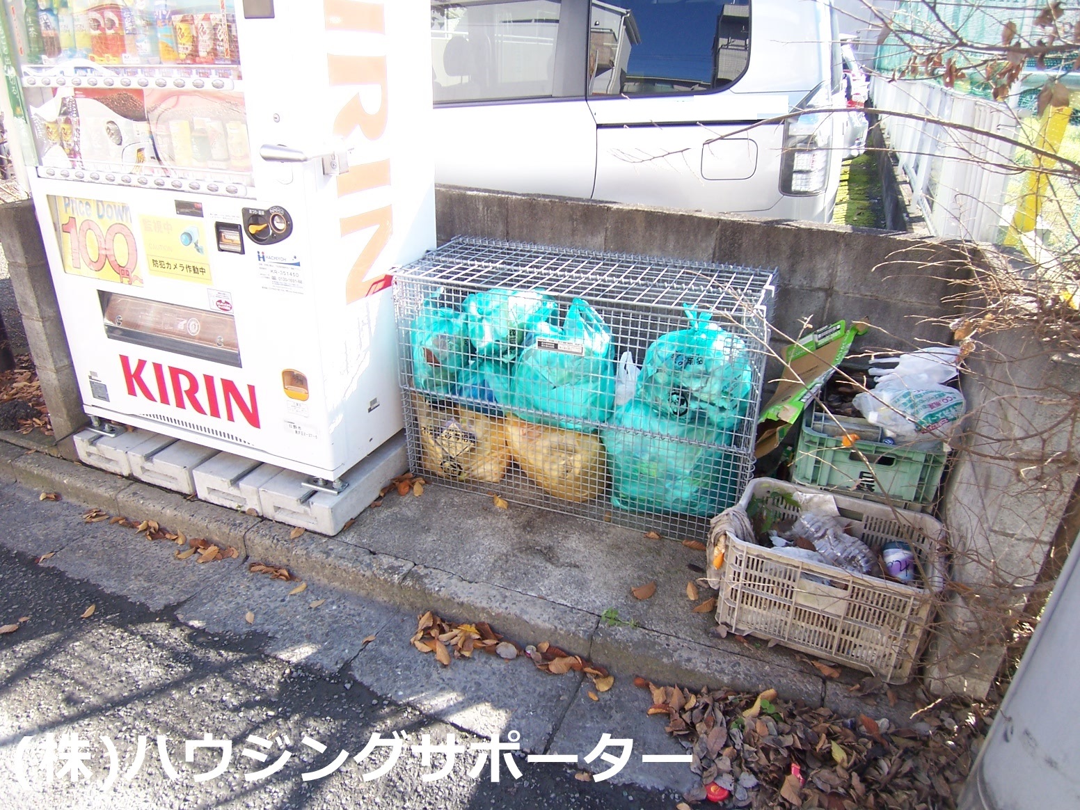 アイアンフラッツ 北側に敷地内ゴミ捨て場です。