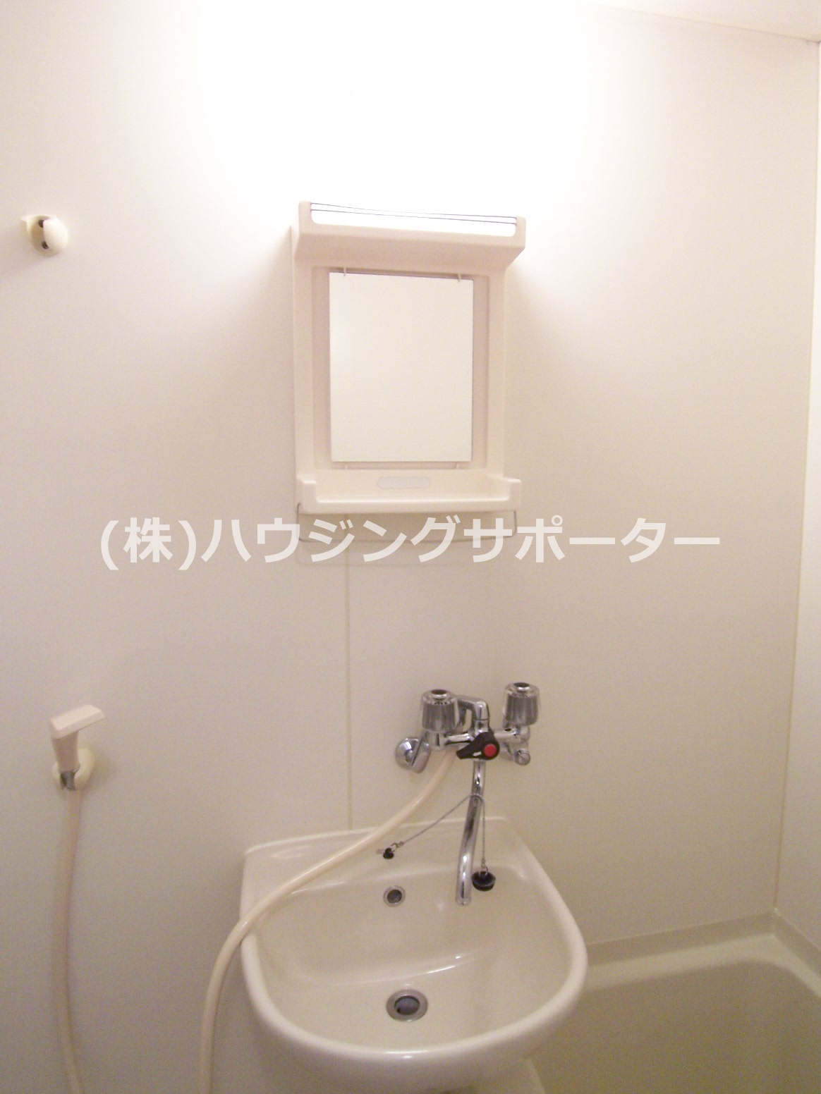 アイアンフラッツ 洗面はお風呂と一体です。