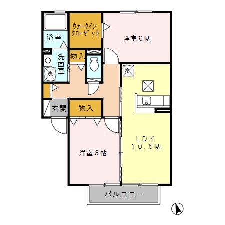 ラフィネ弐番館 間取り