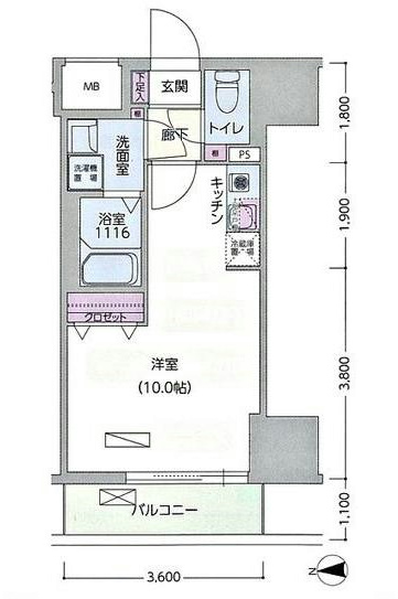 リヴェールハウス八王子 間取り