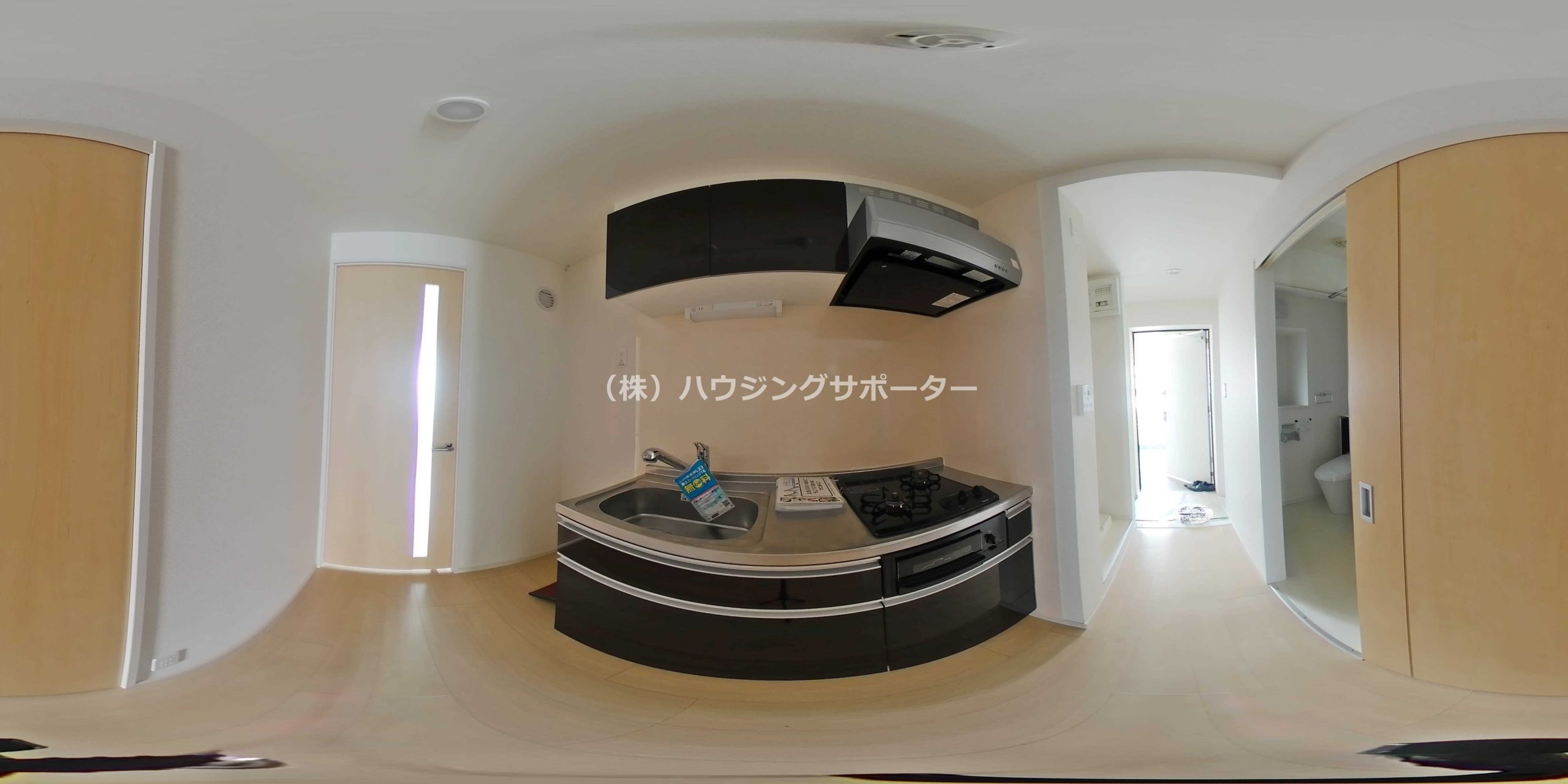 404号室のパノラマ画像です