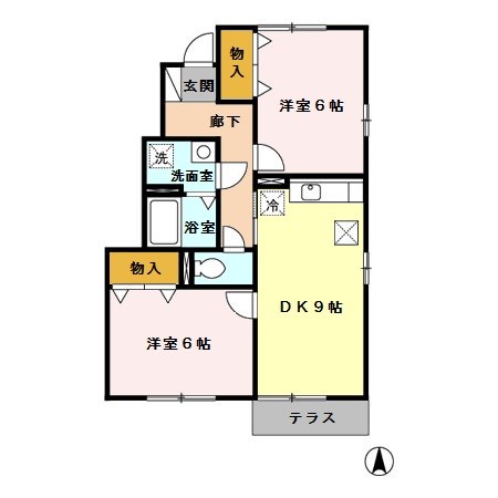 エスポワールみなみ野　Ｂ 間取り