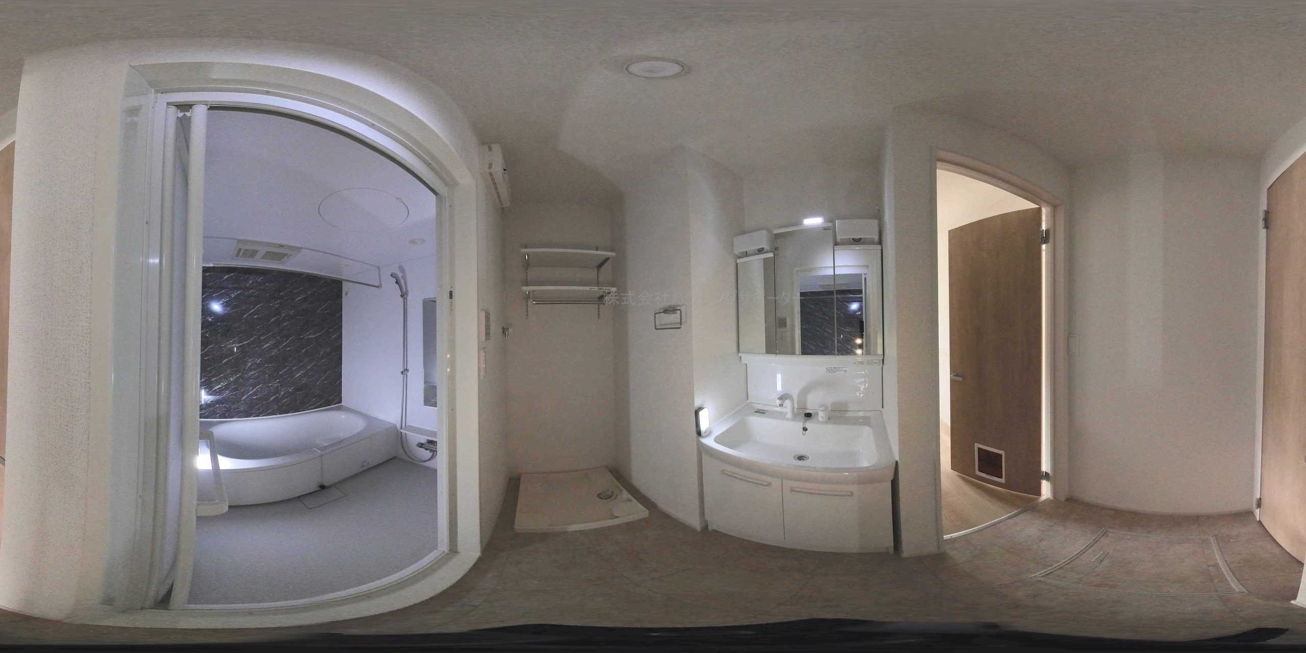 ２階のパノラマ画像です。　部屋により左右反転です。