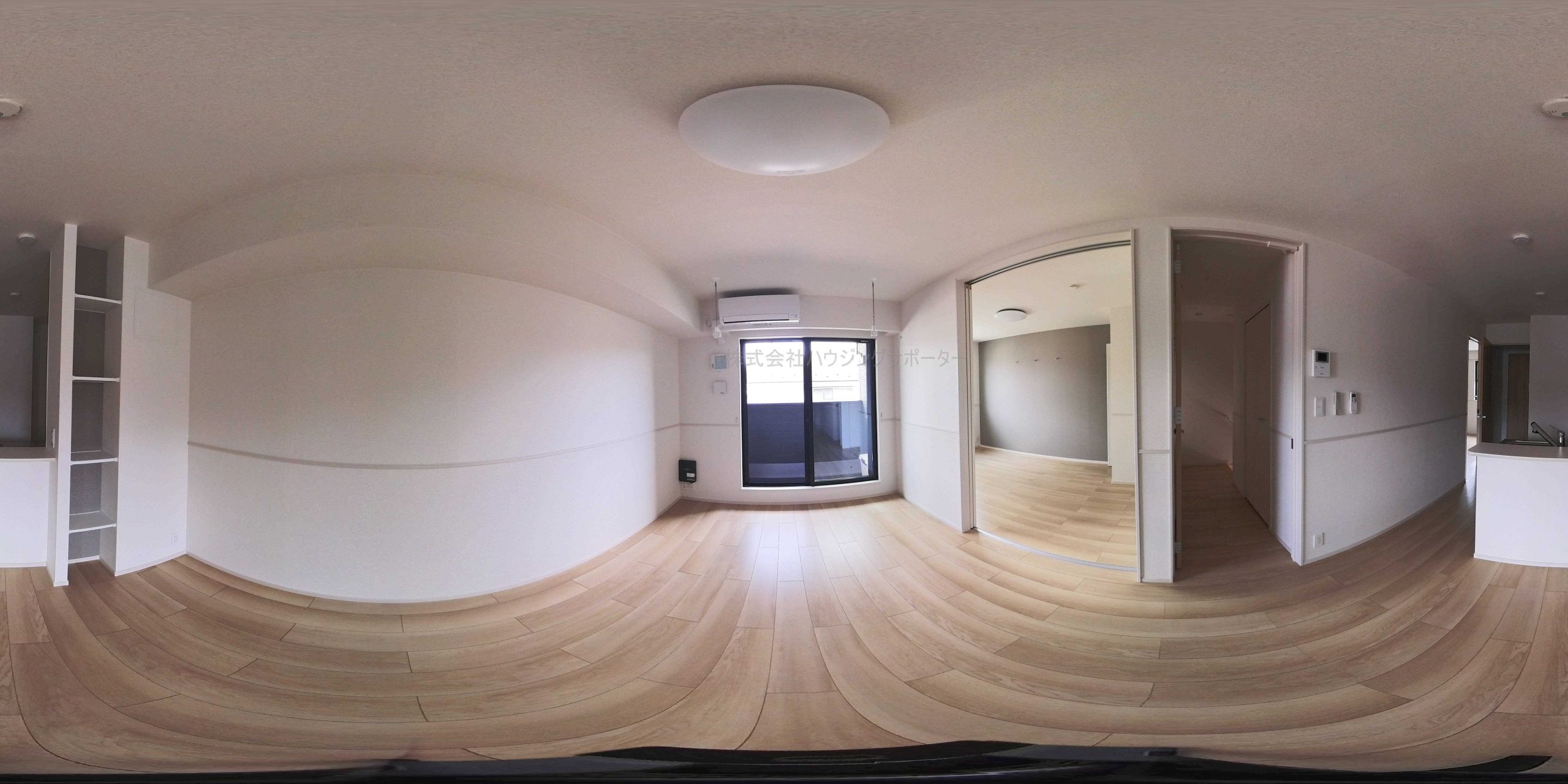２階のパノラマ画像です。　部屋により左右反転です。