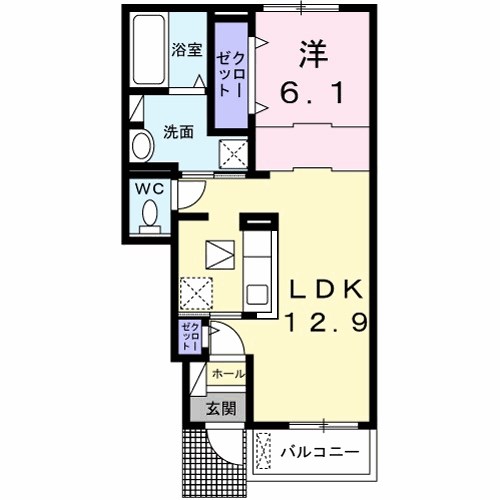 シルク　ヴィラ　Ⅰ 間取り