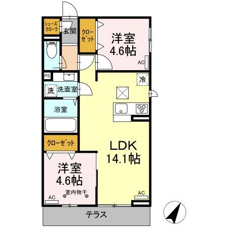 Dフルト並木町 間取り