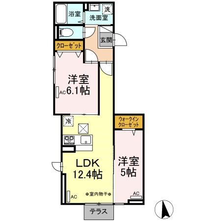 Dフラット台町 間取り