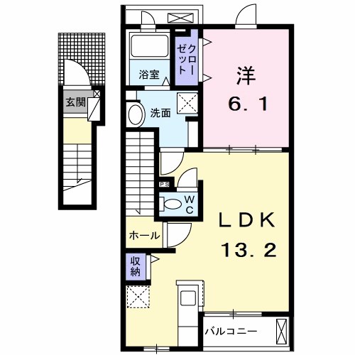 エクセレント　フィオーレA 間取り