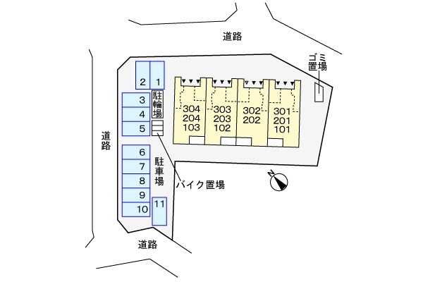 カーサ・エスカリエ カーサエスカリエ　配置図