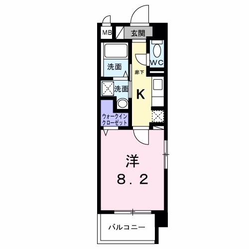 シャン・ヴァロン明神町 間取り