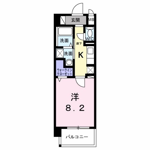 シャン・ヴァロン明神町 間取り