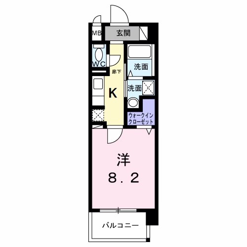 シャン・ヴァロン明神町 間取り