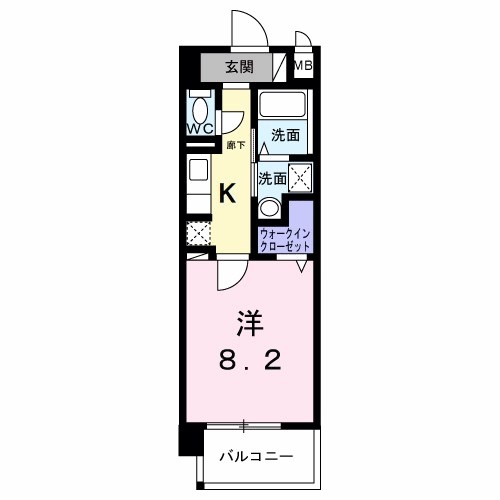 シャン・ヴァロン明神町 間取り