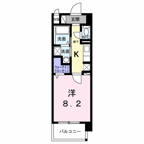シャン・ヴァロン明神町 間取り