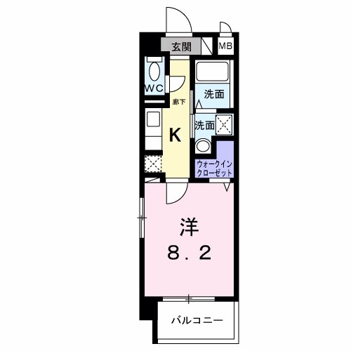 シャン・ヴァロン明神町 間取り